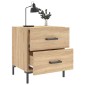vidaXL Κομοδίνα 2 τεμ. Sonoma Δρυς 40 x 35 x 47,5 εκ. Επεξεργ. Ξύλο