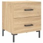 vidaXL Κομοδίνα 2 τεμ. Sonoma Δρυς 40 x 35 x 47,5 εκ. Επεξεργ. Ξύλο