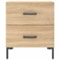 vidaXL Κομοδίνα 2 τεμ. Sonoma Δρυς 40 x 35 x 47,5 εκ. Επεξεργ. Ξύλο