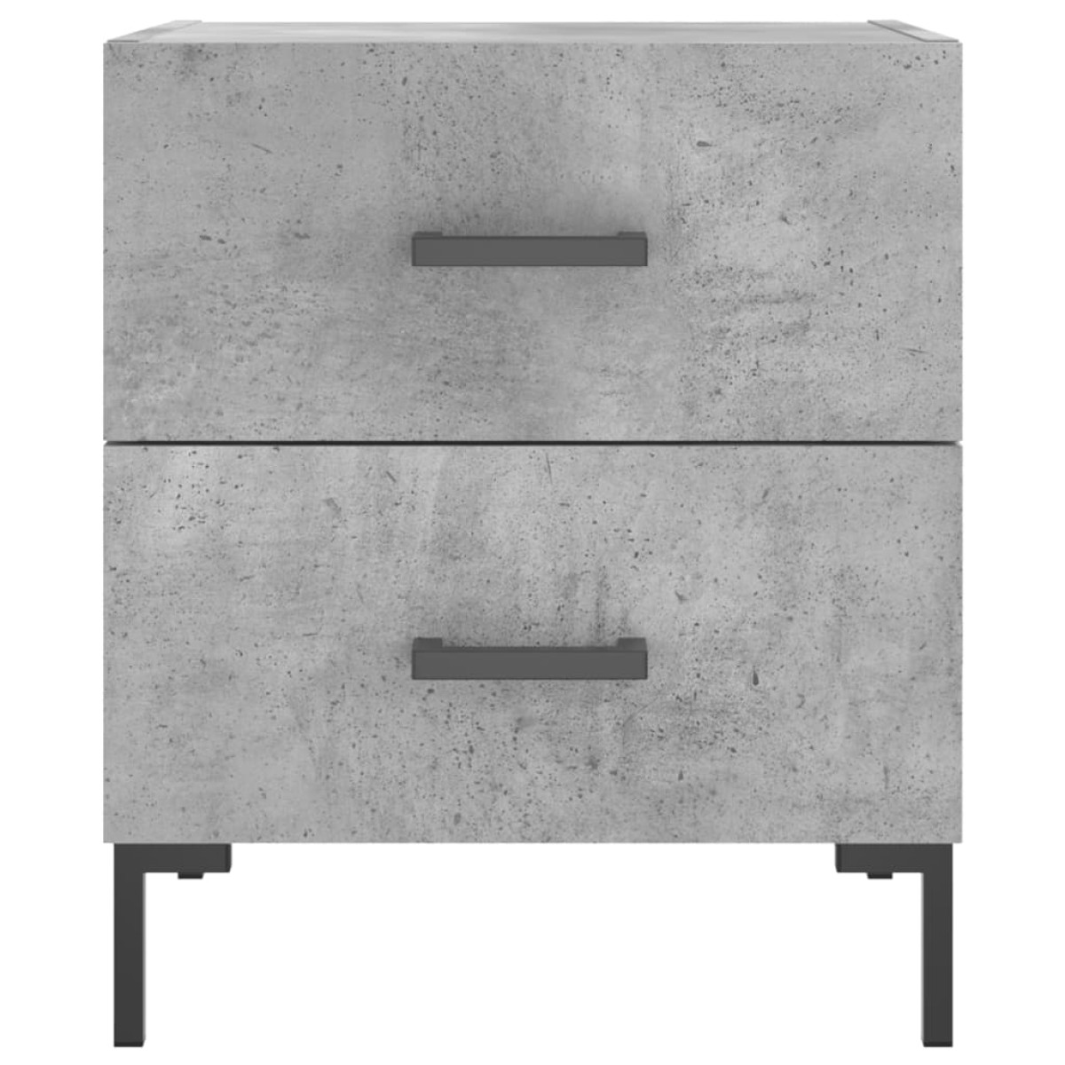 vidaXL Κομοδίνο Γκρι Σκυροδ. 40 x 35 x 47,5 εκ. από Επεξεργασμένο Ξύλο