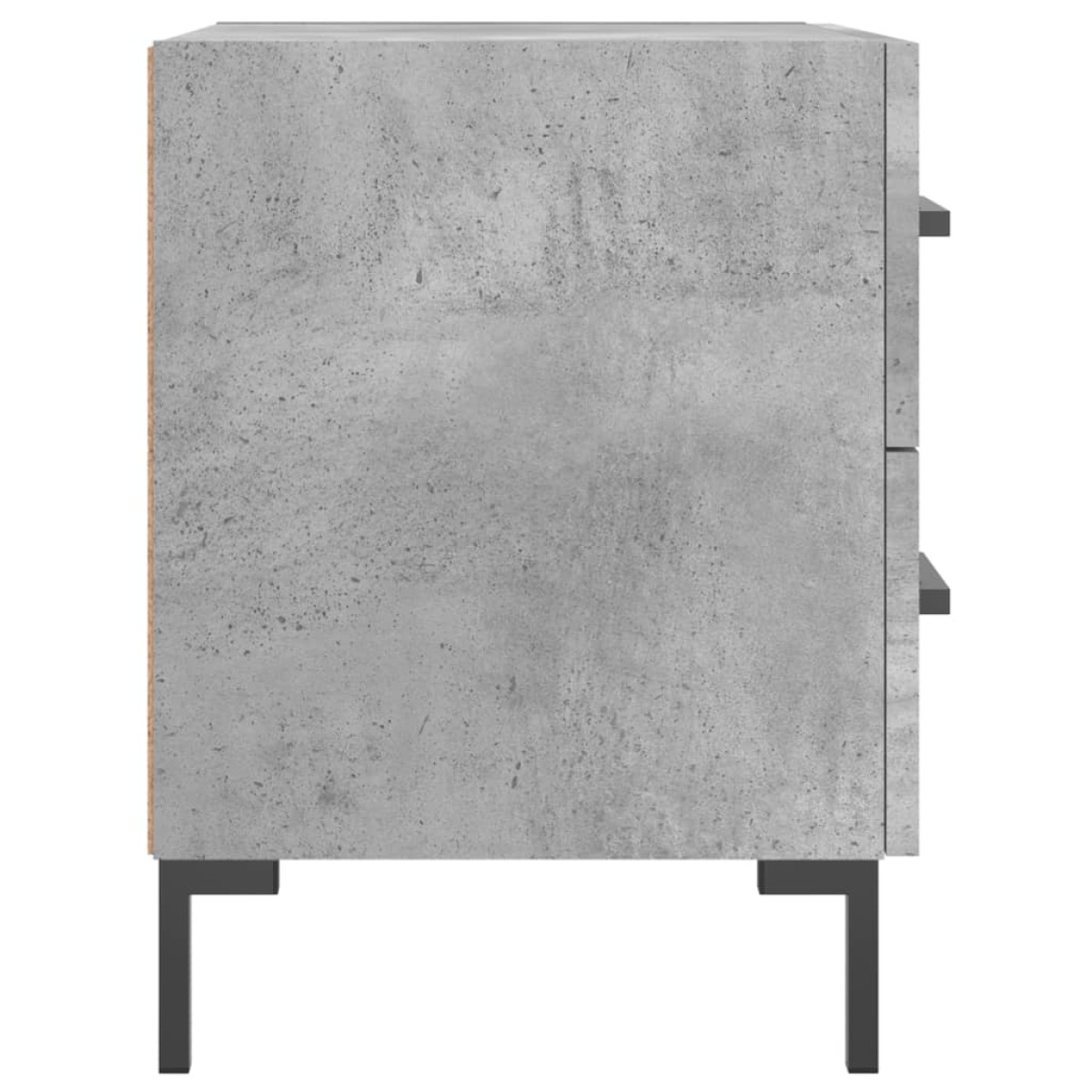 vidaXL Κομοδίνο Γκρι Σκυροδ. 40 x 35 x 47,5 εκ. από Επεξεργασμένο Ξύλο