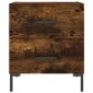 vidaXL Κομοδίνο Καπνιστή Δρυς 40 x 35 x 47,5 εκ. από Επεξεργ. Ξύλο