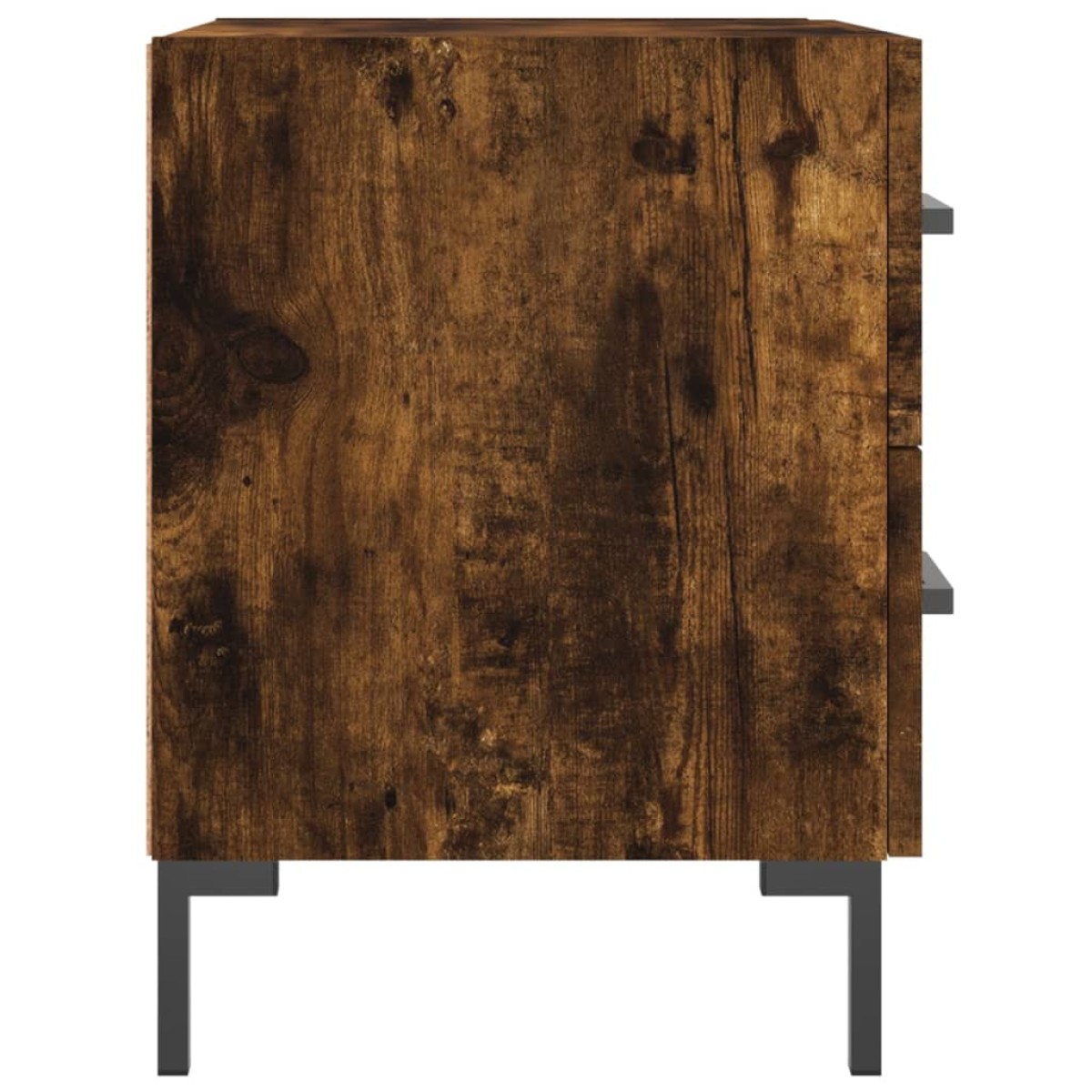 vidaXL Κομοδίνο Καπνιστή Δρυς 40 x 35 x 47,5 εκ. από Επεξεργ. Ξύλο
