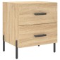 vidaXL Κομοδίνο Sonoma Δρυς 40 x 35 x 47,5 εκ. από Επεξεργασμένο Ξύλο