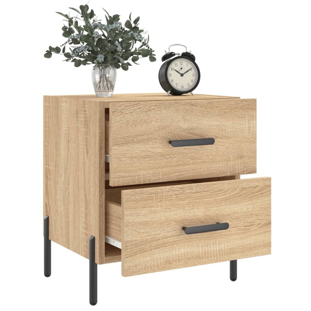 vidaXL Κομοδίνο Sonoma Δρυς 40 x 35 x 47,5 εκ. από Επεξεργασμένο Ξύλο