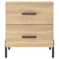 vidaXL Κομοδίνο Sonoma Δρυς 40 x 35 x 47,5 εκ. από Επεξεργασμένο Ξύλο