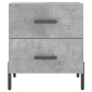 vidaXL Κομοδίνο Γκρι Σκυροδ. 40 x 35 x 47,5 εκ. από Επεξεργασμένο Ξύλο