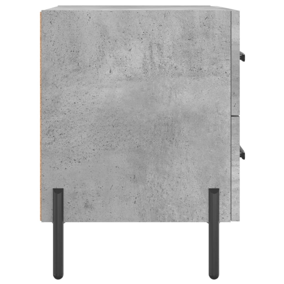 vidaXL Κομοδίνο Γκρι Σκυροδ. 40 x 35 x 47,5 εκ. από Επεξεργασμένο Ξύλο
