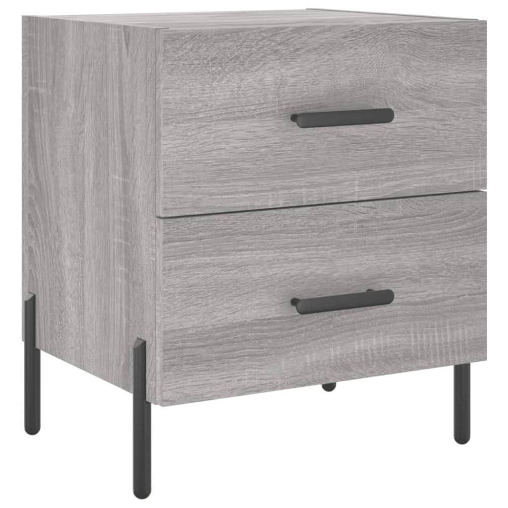 vidaXL Κομοδίνο Γκρι Sonoma 40 x 35 x 47,5 εκ. από Επεξεργασμένο Ξύλο