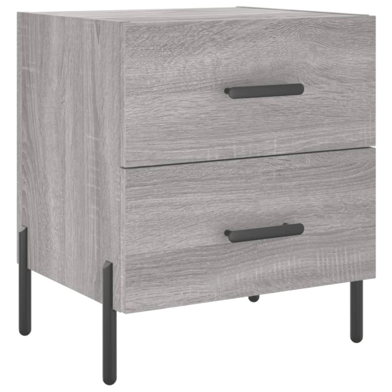 vidaXL Κομοδίνο Γκρι Sonoma 40 x 35 x 47,5 εκ. από Επεξεργασμένο Ξύλο
