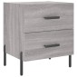 vidaXL Κομοδίνο Γκρι Sonoma 40 x 35 x 47,5 εκ. από Επεξεργασμένο Ξύλο