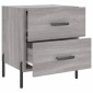 vidaXL Κομοδίνο Γκρι Sonoma 40 x 35 x 47,5 εκ. από Επεξεργασμένο Ξύλο