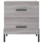 vidaXL Κομοδίνο Γκρι Sonoma 40 x 35 x 47,5 εκ. από Επεξεργασμένο Ξύλο