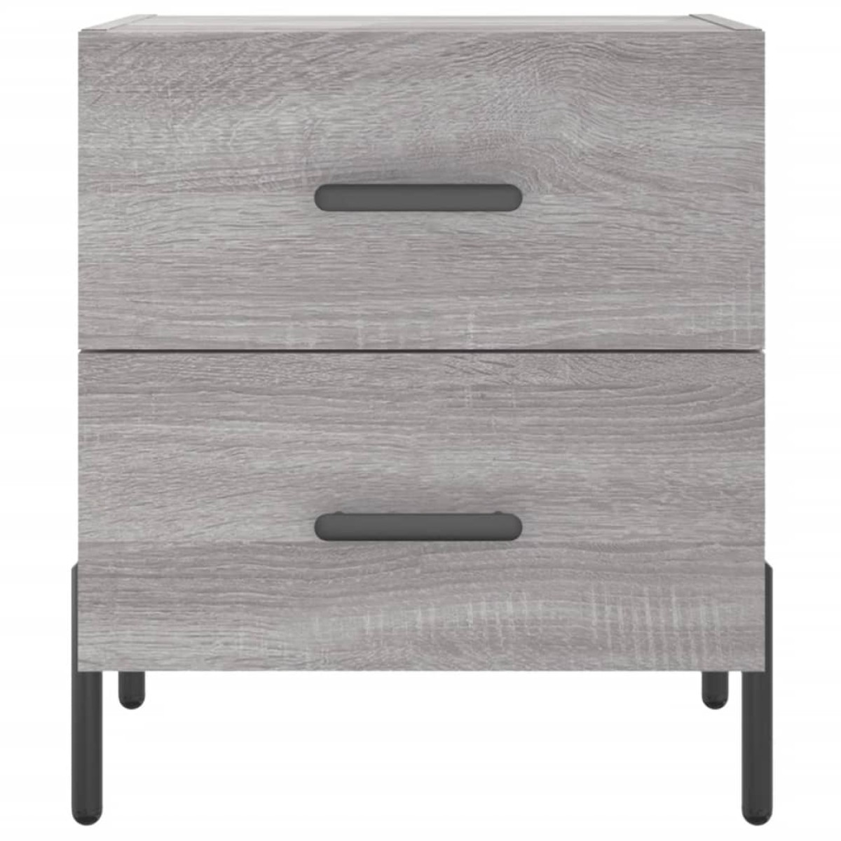 vidaXL Κομοδίνα 2 τεμ. Γκρι Sonoma 40 x 35 x 47,5 εκ. Επεξεργ. Ξύλο