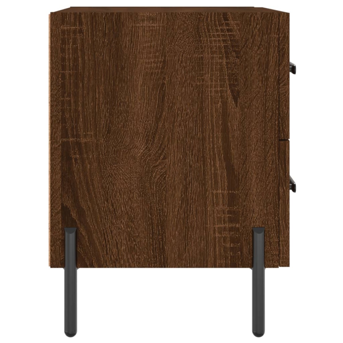 vidaXL Κομοδίνα 2 τεμ. Καφέ Δρυς 40 x 35 x 47,5 εκ. από Επεξεργ. Ξύλο
