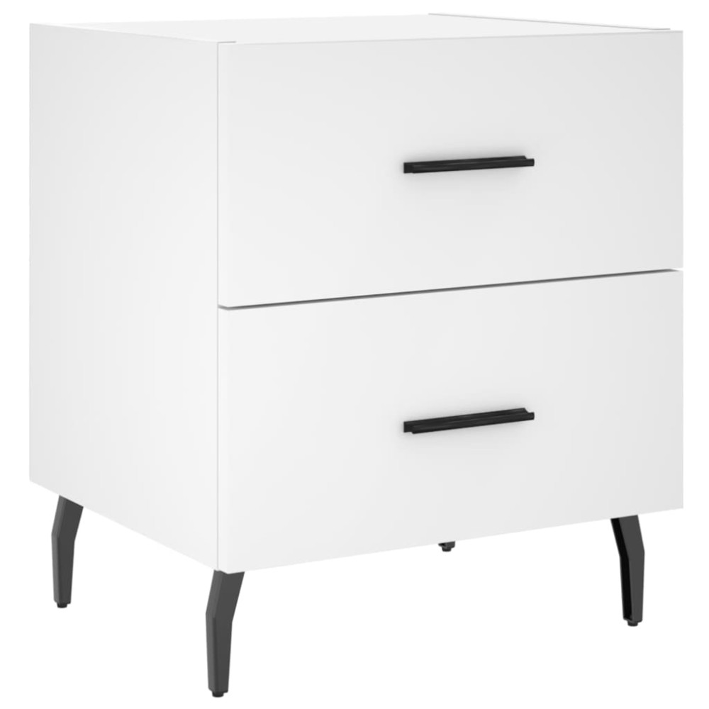 vidaXL Κομοδίνο Λευκό 40 x 35 x 47,5 εκ. από Επεξεργασμένο Ξύλο
