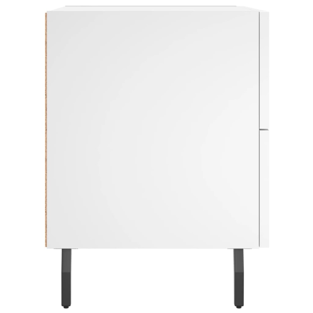 vidaXL Κομοδίνο Λευκό 40 x 35 x 47,5 εκ. από Επεξεργασμένο Ξύλο