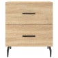 vidaXL Κομοδίνο Sonoma Δρυς 40 x 35 x 47,5 εκ. από Επεξεργασμένο Ξύλο