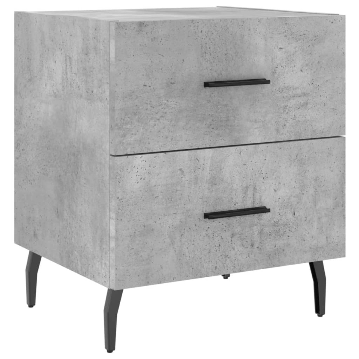 vidaXL Κομοδίνο Γκρι Σκυροδ. 40 x 35 x 47,5 εκ. από Επεξεργασμένο Ξύλο