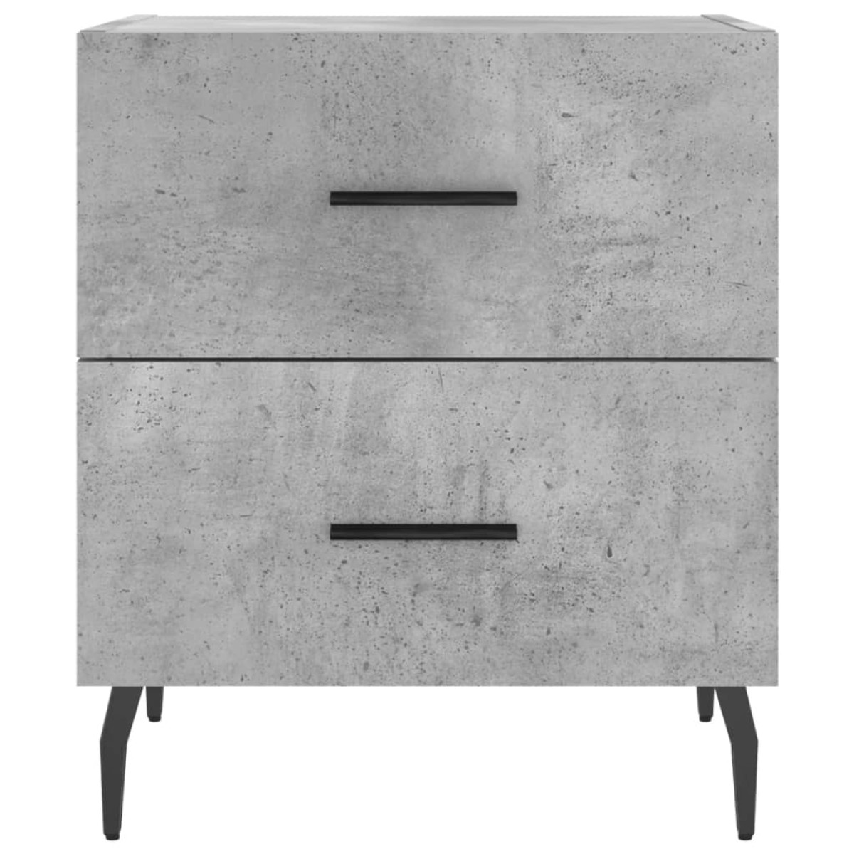 vidaXL Κομοδίνο Γκρι Σκυροδ. 40 x 35 x 47,5 εκ. από Επεξεργασμένο Ξύλο