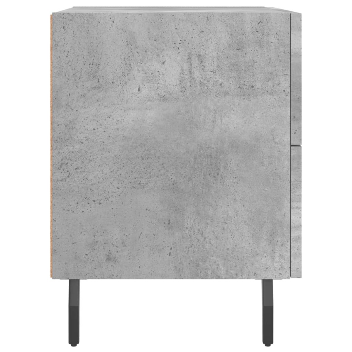 vidaXL Κομοδίνο Γκρι Σκυροδ. 40 x 35 x 47,5 εκ. από Επεξεργασμένο Ξύλο