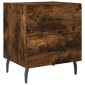 vidaXL Κομοδίνα 2 τεμ. Καπνιστή Δρυς 40 x 35 x 47,5 εκ. Επεξεργ. Ξύλο