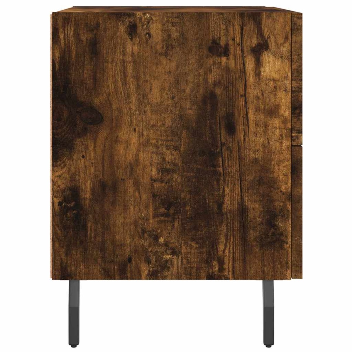 vidaXL Κομοδίνα 2 τεμ. Καπνιστή Δρυς 40 x 35 x 47,5 εκ. Επεξεργ. Ξύλο