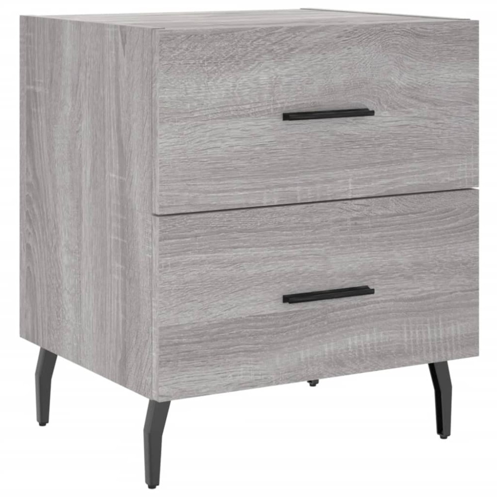vidaXL Κομοδίνο Γκρι Sonoma 40 x 35 x 47,5 εκ. από Επεξεργασμένο Ξύλο