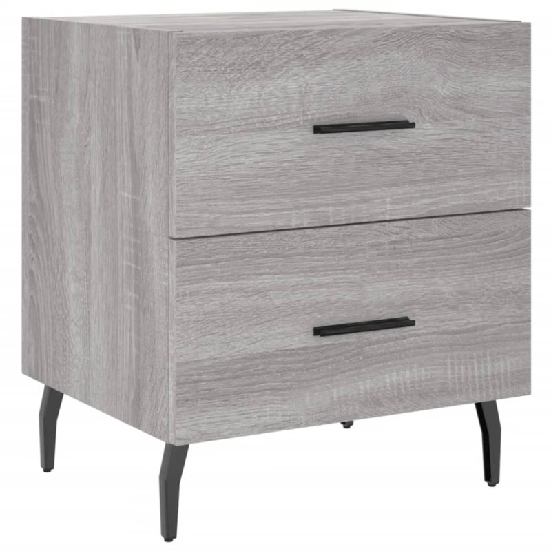 vidaXL Κομοδίνο Γκρι Sonoma 40 x 35 x 47,5 εκ. από Επεξεργασμένο Ξύλο