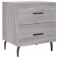 vidaXL Κομοδίνο Γκρι Sonoma 40 x 35 x 47,5 εκ. από Επεξεργασμένο Ξύλο