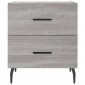 vidaXL Κομοδίνο Γκρι Sonoma 40 x 35 x 47,5 εκ. από Επεξεργασμένο Ξύλο