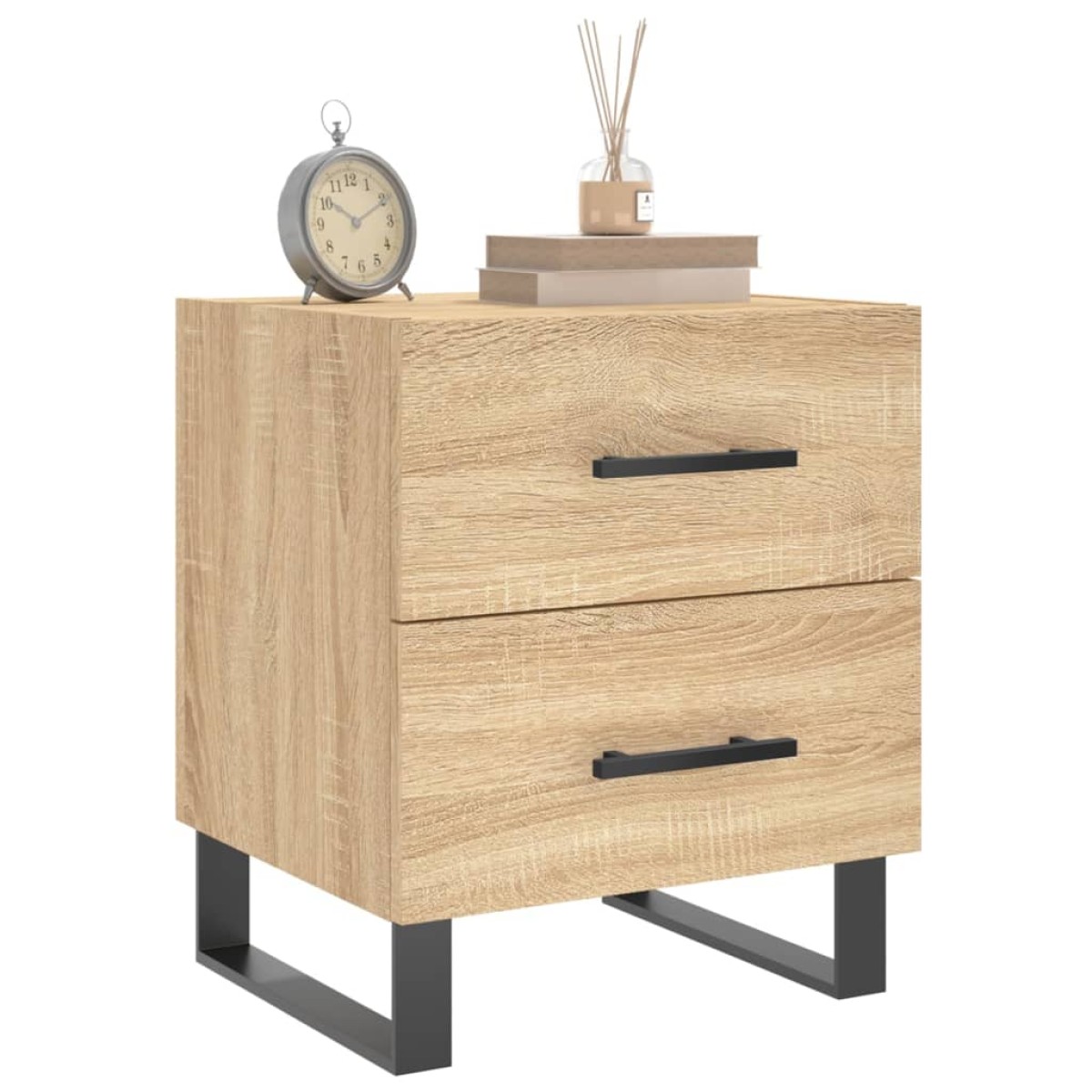 vidaXL Κομοδίνα 2 τεμ. Sonoma Δρυς 40 x 35 x 47,5 εκ. Επεξεργ. Ξύλο