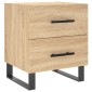 vidaXL Κομοδίνα 2 τεμ. Sonoma Δρυς 40 x 35 x 47,5 εκ. Επεξεργ. Ξύλο