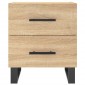 vidaXL Κομοδίνα 2 τεμ. Sonoma Δρυς 40 x 35 x 47,5 εκ. Επεξεργ. Ξύλο