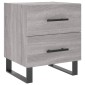 vidaXL Κομοδίνο Γκρι Sonoma 40 x 35 x 47,5 εκ. από Επεξεργασμένο Ξύλο
