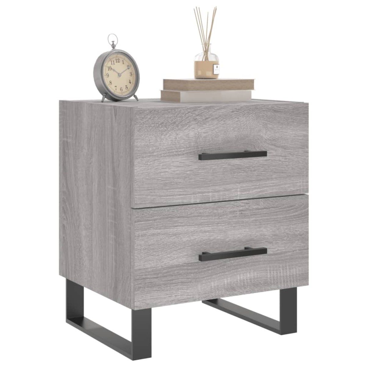 vidaXL Κομοδίνο Γκρι Sonoma 40 x 35 x 47,5 εκ. από Επεξεργασμένο Ξύλο