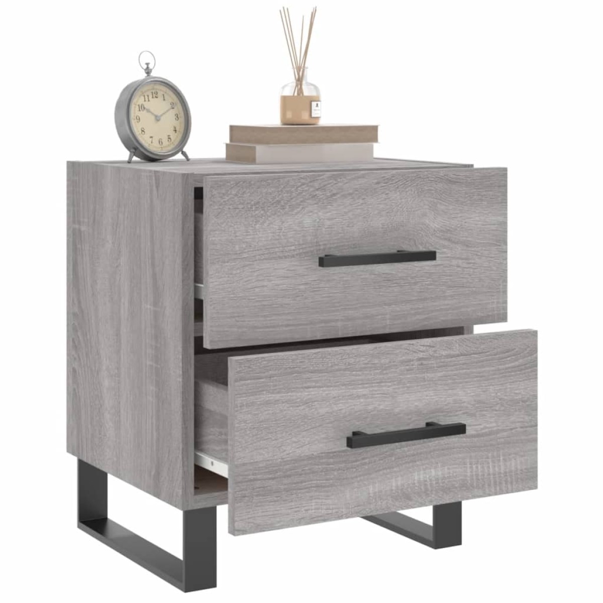 vidaXL Κομοδίνο Γκρι Sonoma 40 x 35 x 47,5 εκ. από Επεξεργασμένο Ξύλο