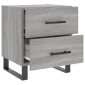 vidaXL Κομοδίνο Γκρι Sonoma 40 x 35 x 47,5 εκ. από Επεξεργασμένο Ξύλο