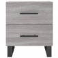 vidaXL Κομοδίνο Γκρι Sonoma 40 x 35 x 47,5 εκ. από Επεξεργασμένο Ξύλο