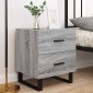 vidaXL Κομοδίνα 2 τεμ. Γκρι Sonoma 40 x 35 x 47,5 εκ. Επεξεργ. Ξύλο