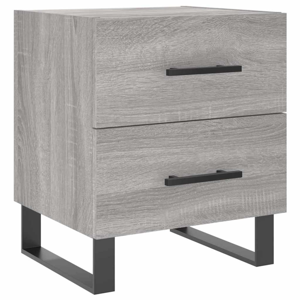 vidaXL Κομοδίνα 2 τεμ. Γκρι Sonoma 40 x 35 x 47,5 εκ. Επεξεργ. Ξύλο