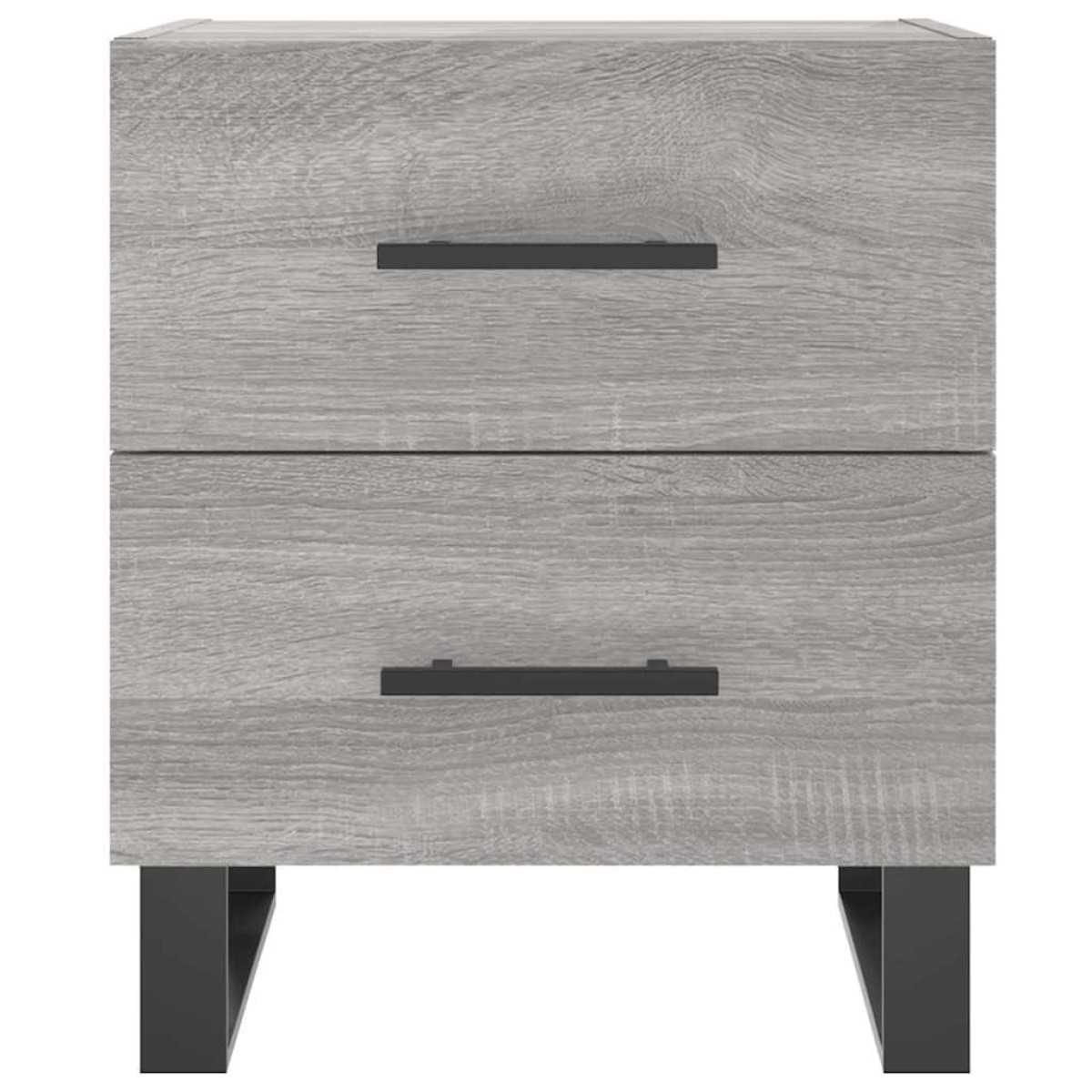 vidaXL Κομοδίνα 2 τεμ. Γκρι Sonoma 40 x 35 x 47,5 εκ. Επεξεργ. Ξύλο