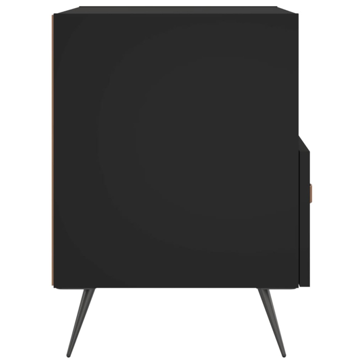 vidaXL Κομοδίνα 2 τεμ. Μαύρα 40 x 35 x 47,5 εκ. από Επεξεργασμένο Ξύλο