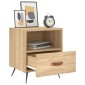 vidaXL Κομοδίνα 2 τεμ. Sonoma Δρυς 40 x 35 x 47,5 εκ. Επεξεργ. Ξύλο