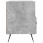 vidaXL Κομοδίνα 2 τεμ. Γκρι Σκυροδεμ. 40 x 35 x 47,5 εκ. Επεξεργ. Ξύλο