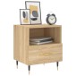 vidaXL Κομοδίνα 2 τεμ. Sonoma Δρυς 40 x 35 x 47,5 εκ. Επεξεργ. Ξύλο