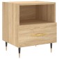 vidaXL Κομοδίνα 2 τεμ. Sonoma Δρυς 40 x 35 x 47,5 εκ. Επεξεργ. Ξύλο