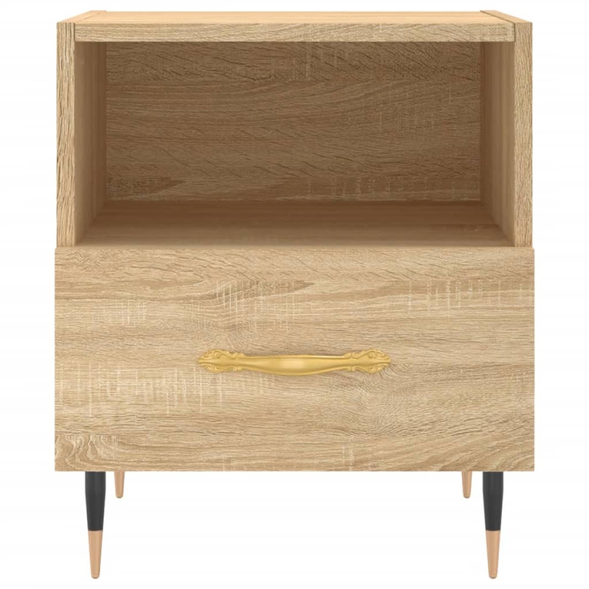 vidaXL Κομοδίνα 2 τεμ. Sonoma Δρυς 40 x 35 x 47,5 εκ. Επεξεργ. Ξύλο