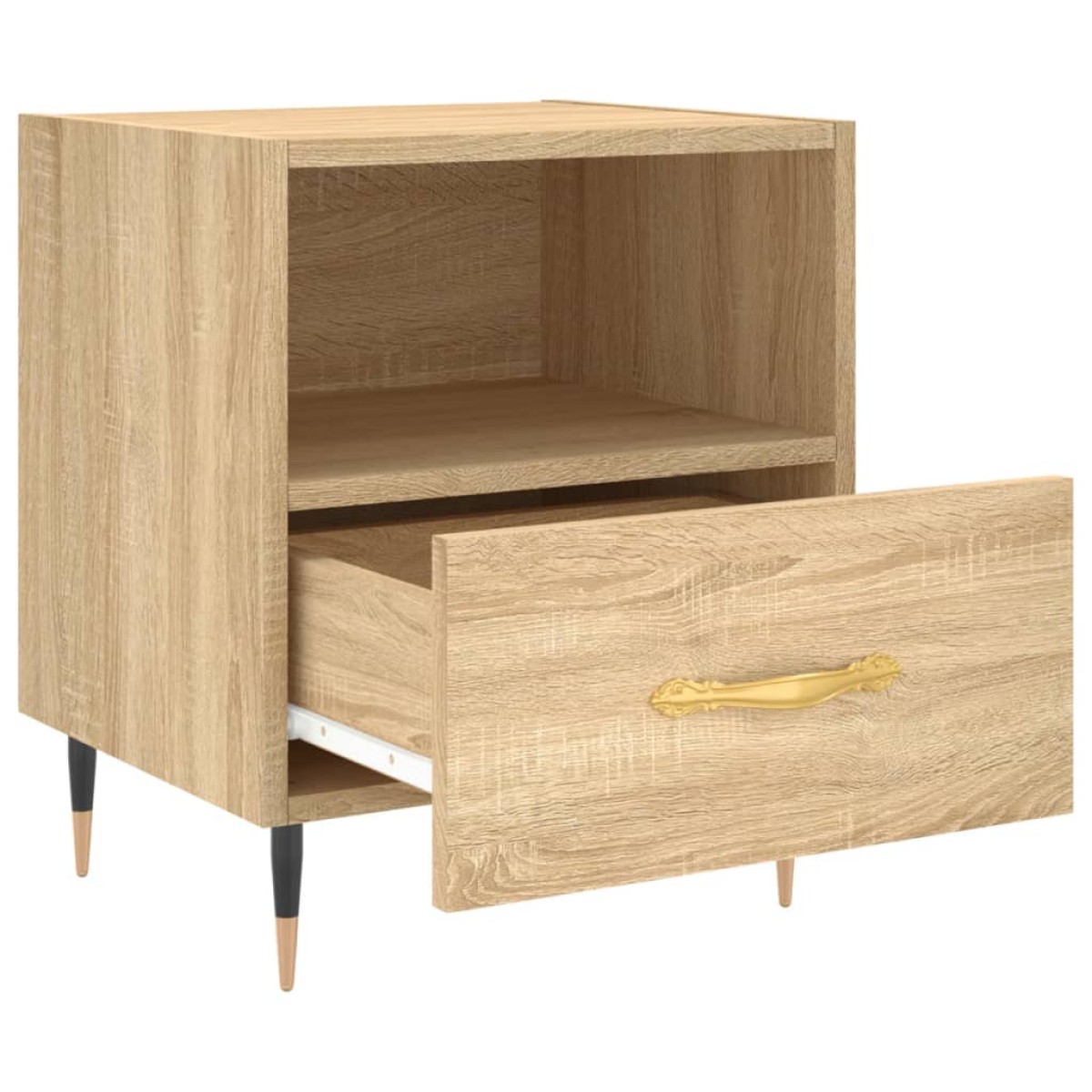 vidaXL Κομοδίνα 2 τεμ. Sonoma Δρυς 40 x 35 x 47,5 εκ. Επεξεργ. Ξύλο