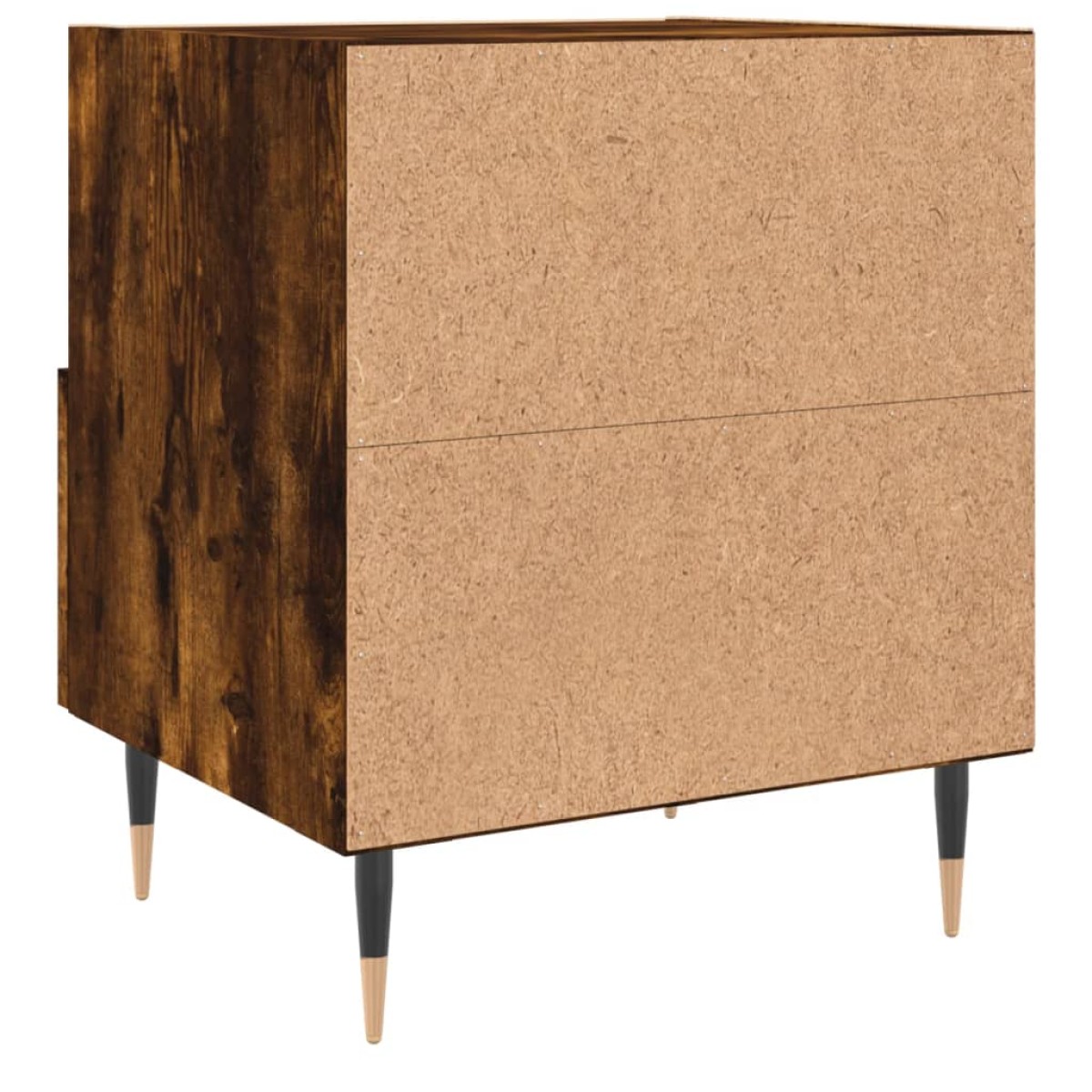 vidaXL Κομοδίνο Καπνιστή Δρυς 40 x 35 x 47,5 εκ. από Επεξεργ. Ξύλο
